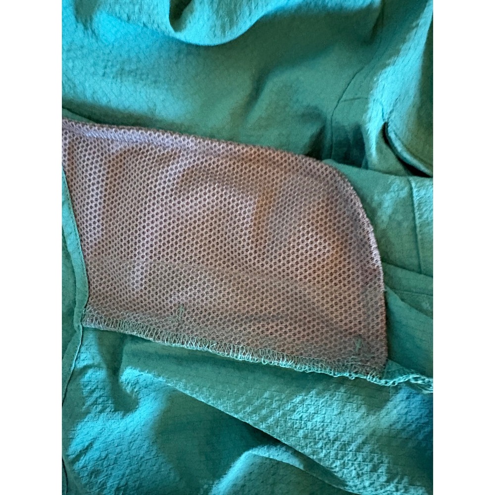 Eddie Bauer Women XL Teal Green Ripstop Hiking Shirt Long Sleeve Ventilated Back - Picture 10 of 14